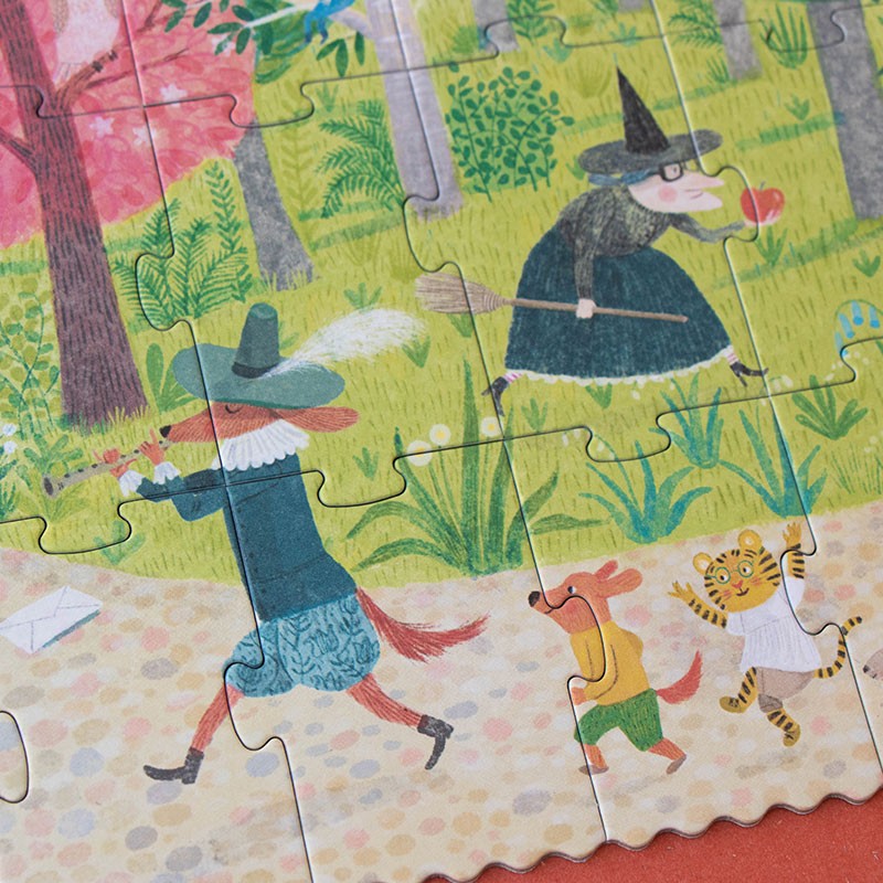 puzzle y juego de historias